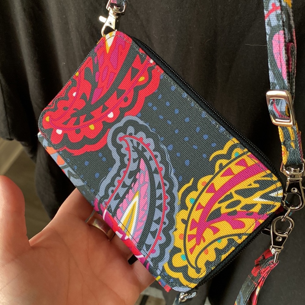 Vera Bradley twilight paisley RFID All in One Crossbody Bag